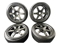 RAYS / ZN6/ZC6 トヨタ 86TE37 SAGA 4本 18インチPCD100 アルミホイール+タイヤセット
