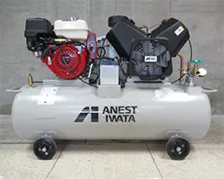アネスト岩田 エンジンコンプレッサー 給油式 TLUE37C-14S