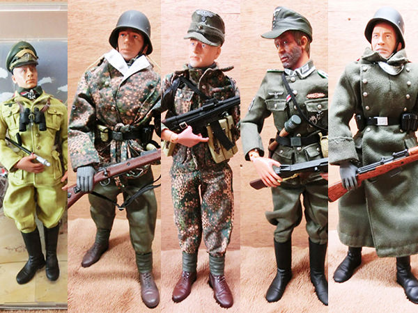 GIジョー ドイツ兵 ミリタリーフィギュア ヴィンテージフィギュア 5体セット