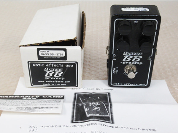 xotic エキゾチック ベースプリアンプ BassBB