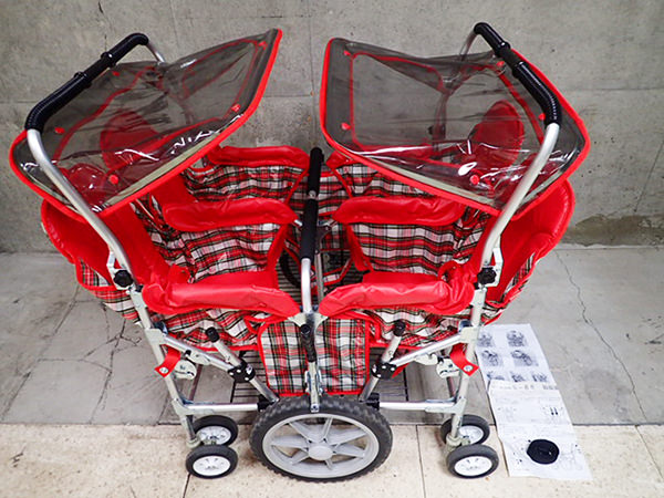 五十畑工業 ベビーカー S-88 対面式4人乗り乳母車