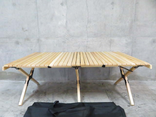 ウッドロールトップテーブル L