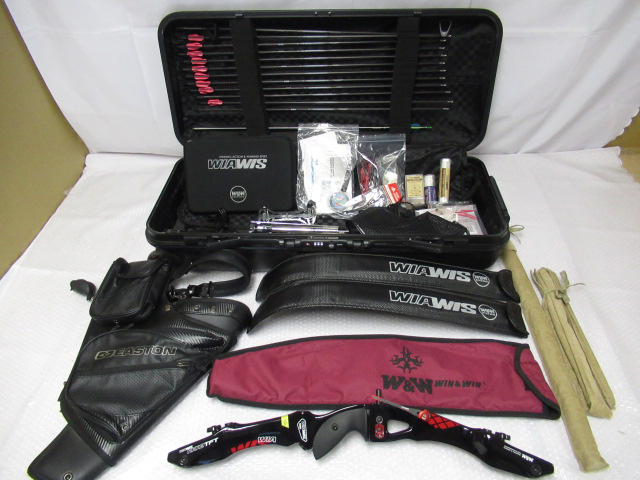 アーチェリー 一式 WIN&WIN nano TFT ハンドル / WIAWIS リム / スタビライザー / イーストン 矢 / クィーバー 等