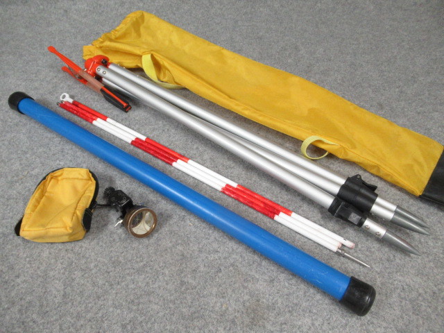 ポールスタンド ピンポール プリズム 測量機材