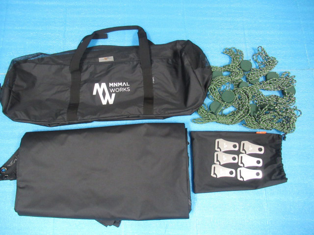 美品 MINIMAL WORKS ミニマルワークス BLUE HOLE OCTA TARP ブルーホールオクタタープ