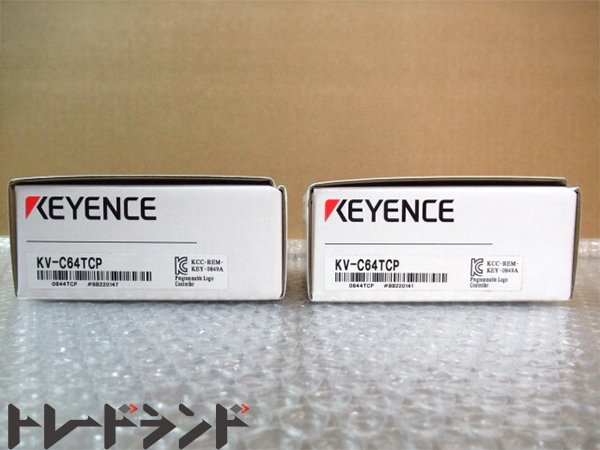 【埼玉県熊谷市】未使用品 1ヵ月保証 2点セット キーエンス KV-C64TCP PLC出力装置 64点 コネクタ トランジス