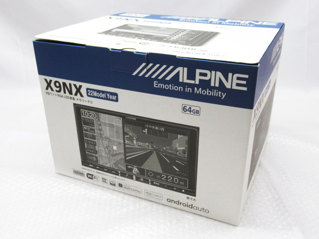 新品未使用 ALPINE アルパインビックX X9NX 9型ワイドXGA LED液晶 メモリーナビ 64GB カーナビ 管理U1122E 未使用